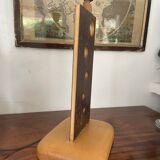 Vintage wood and metal lamp 47cm