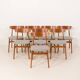 Danish vintage teak chairs attr. to Farstrup, set of 8, 1960s