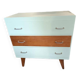 Superb 3-drawer chest of drawers with compass feet
