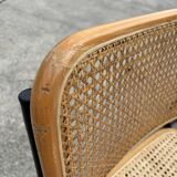 Set of 4 chairs Cesca B32 designed by Marcel Breuer design black frame