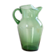 Pitcher green transparent glass