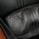Beautiful and very comfortable black Art Deco design armchair
