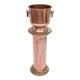 Copper planter and pedestal