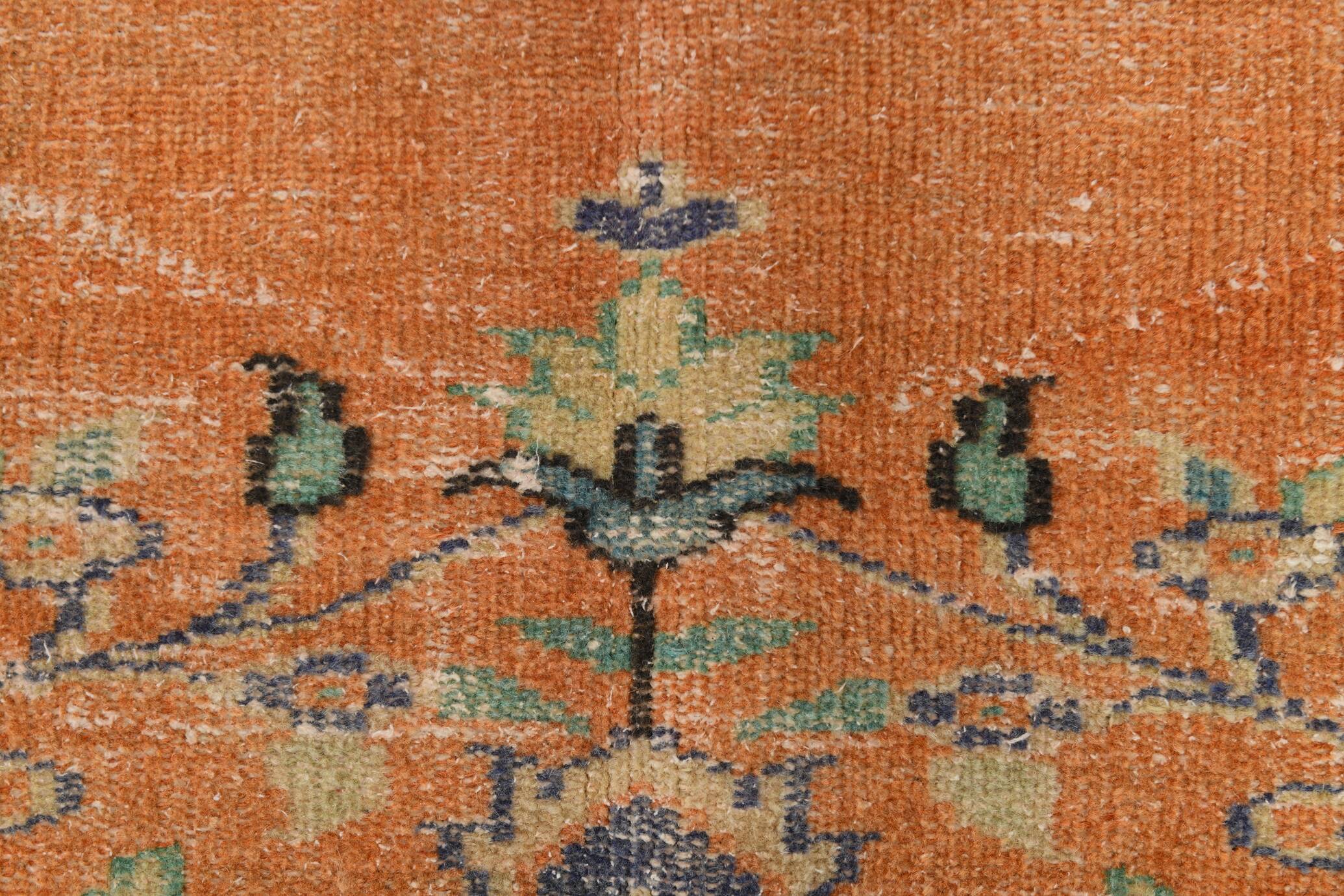 6x10 Paste Orange Classic Vintage Rug, 180x300Cm SK 3476