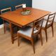 Table et 4 chaises par Tom Robertson pour Mcintosh de Kirkcaldy