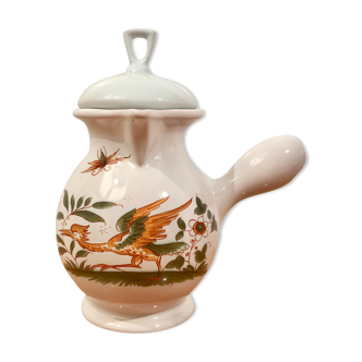 Milk jar decorated with Moustiers