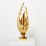 Lamp Michel Armand gilded bronze 1970