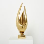 Lamp Michel Armand gilded bronze 1970