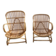 His and hers rattan lounge chairs, Rohé Noordwolde