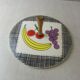Old cheese dish, Banana décor, ceramic by Schramberg SMF