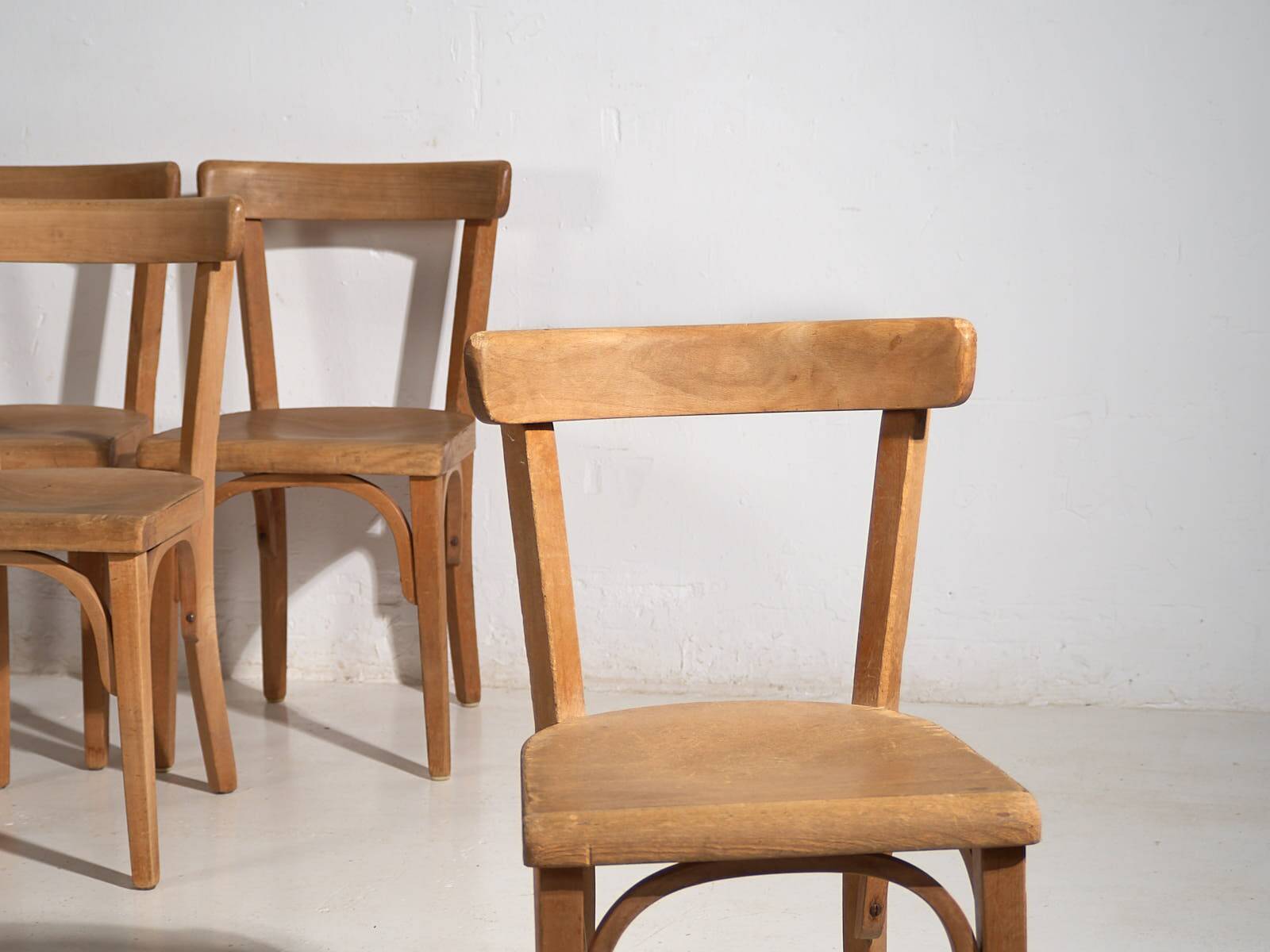 Vintage Viennese Style Chairs (c.1940). Set of 4 pieces