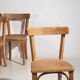 Vintage Viennese style chairs (c.1940). Set of 4 pieces.