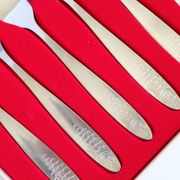 Service à poisson 12 pièces WMF inox avec coffret, années 60
