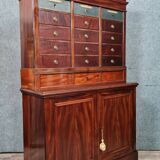 Notary's furniture: Napoleon III period mahogany cabinet