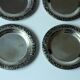 6 stainless steel coasters by WMF - marked - Vintage from the 60s