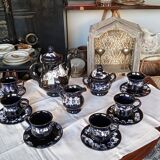 Complete Vallauris Ceramic Coffee Service, 1960s. Signed.