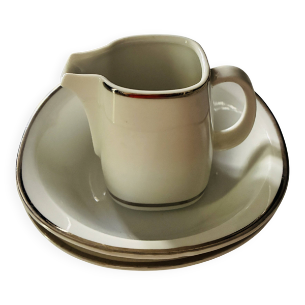 Petit pot à lait et coupelles porcelaine Schirnding Bavaria