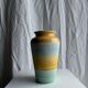 90s vase green, yellow, blue