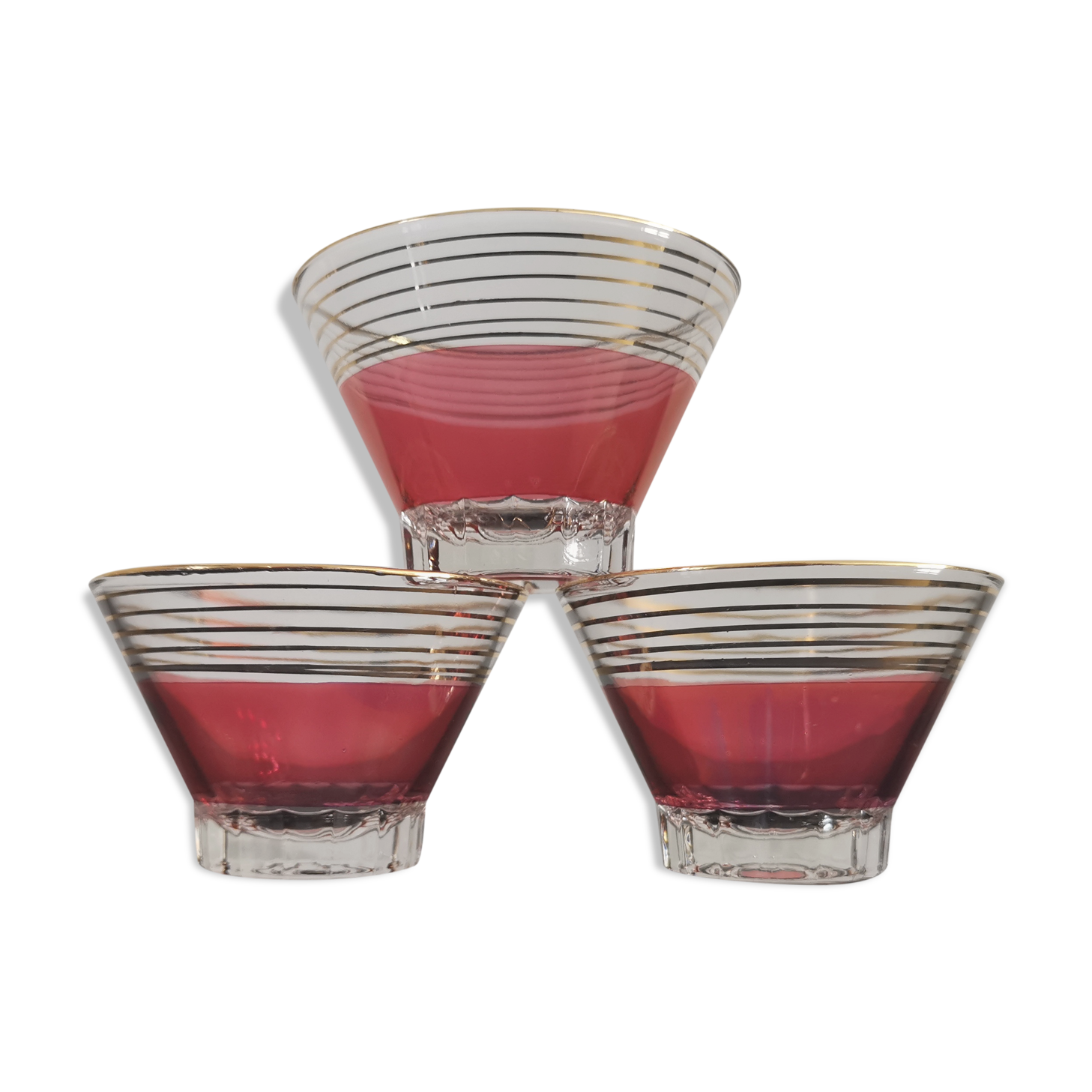 Vintage cups for dessert from the 50s