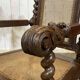 Louis XIII style armchair in oak - early 20th century