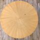 Table basse tripode en bois et marqueterie bicolore design scandinave 1950