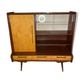 Vaisselier vintage design scandinave années 60-70 pieds compas