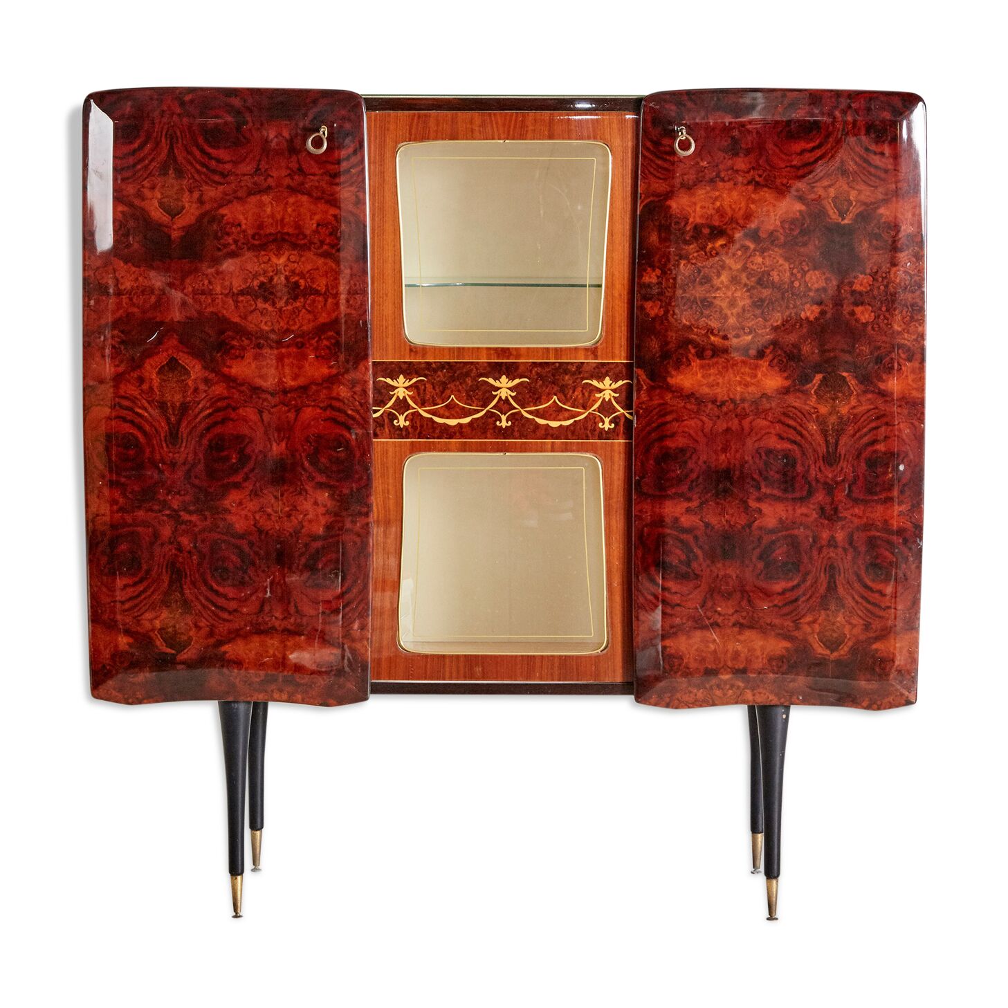 Italian walnut highboard