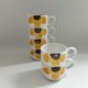 6 vintage cups 1970s