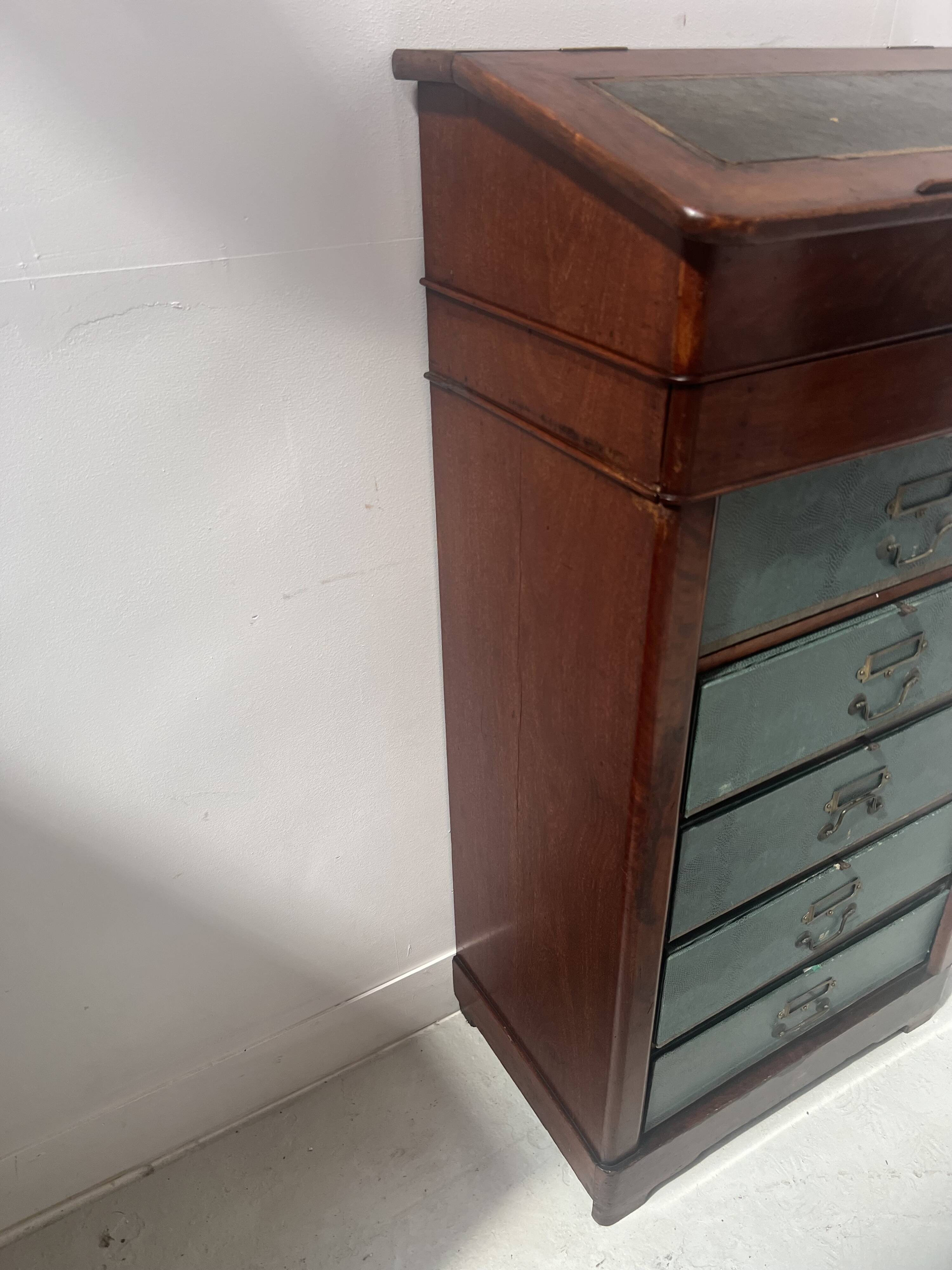 Old 19th century notary's clerk's desk