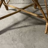 Pair of rattan armchairs