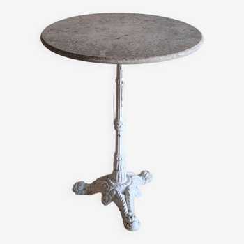 Round marble bistro table