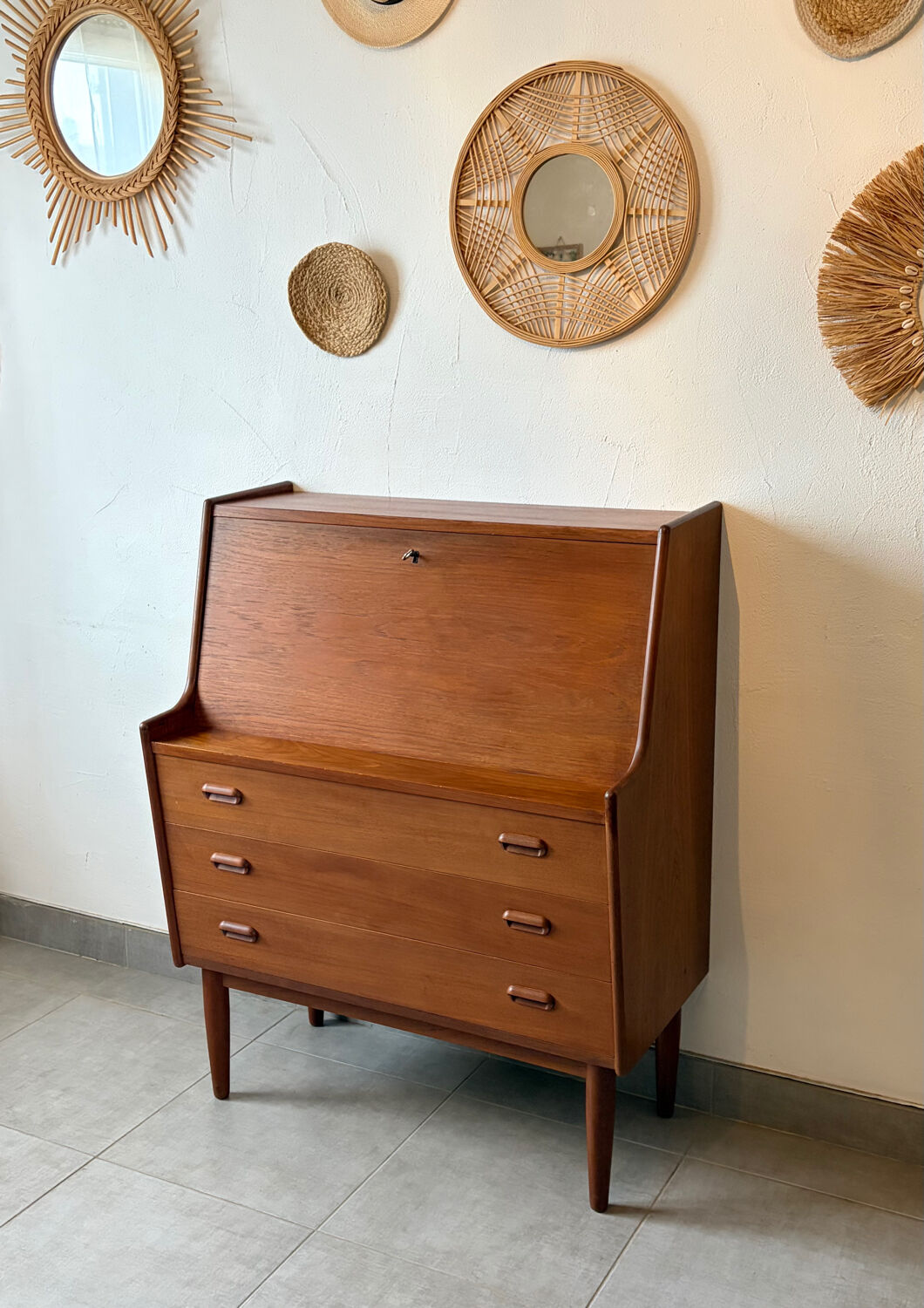 Secrétaire danois Falster vintage
