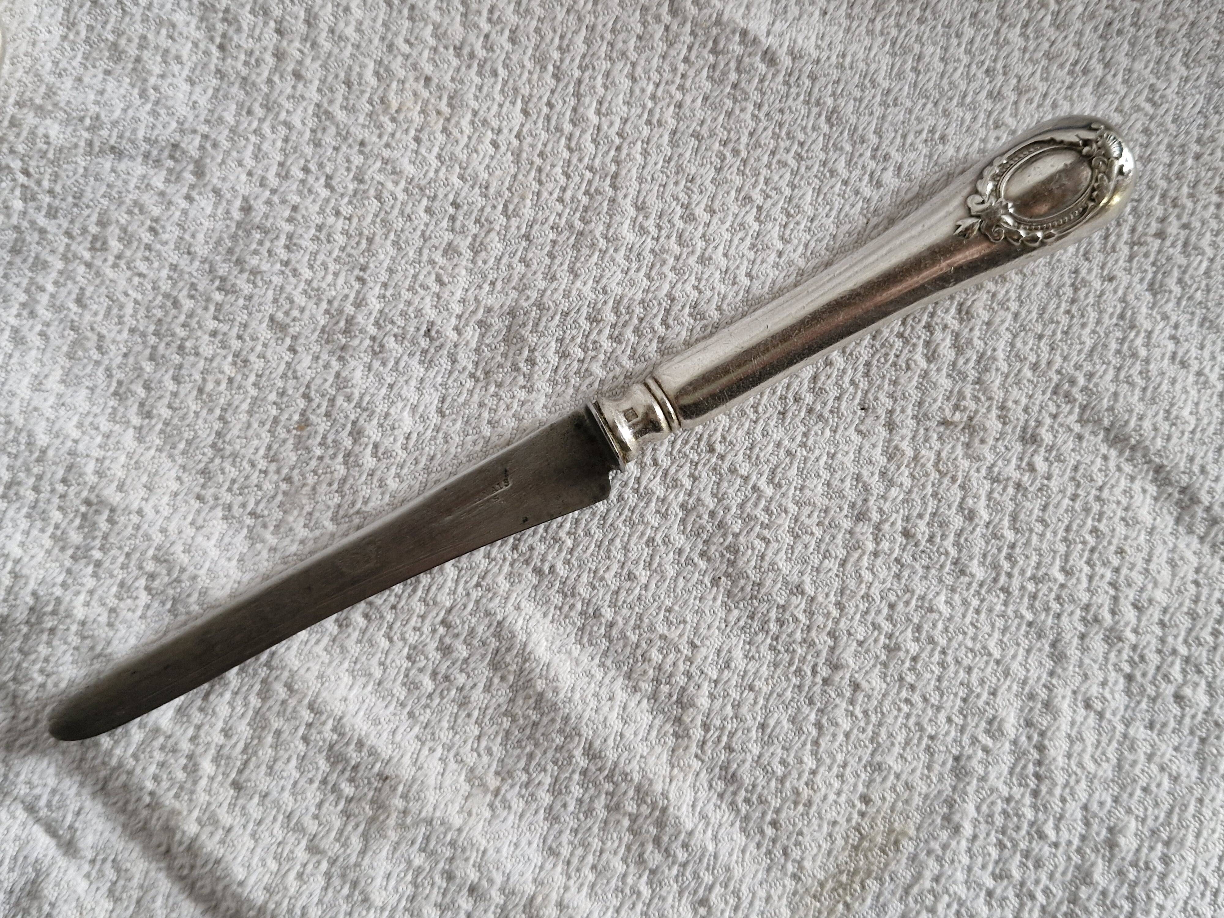 12 antique knives - Silversmith A Frenais Paris - 6 large & 6 small