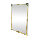 Monumental Italian Venetian Torchon Murano Glass Wall Mirror in Barovier St