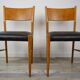 Wooden oval table and 6 matching chairs 60