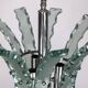 Mid-century Italian cut glass chandelier by Zero Quattro