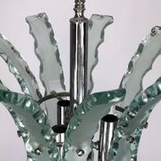 Mid-century Italian cut glass chandelier by Zero Quattro