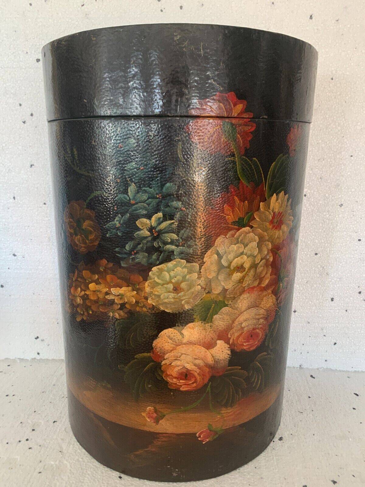 Box painted in half moon 20th century storage chest