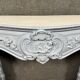 Del Torrione: Renaissance-style castle fireplace in painted plaster