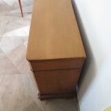 Old - Beautiful solid oak sideboard - 2 doors - 2 drawers in golden oak color