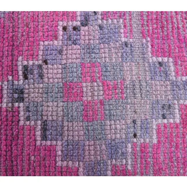 Vintage Turkish Handmade Wool Runner 79x420