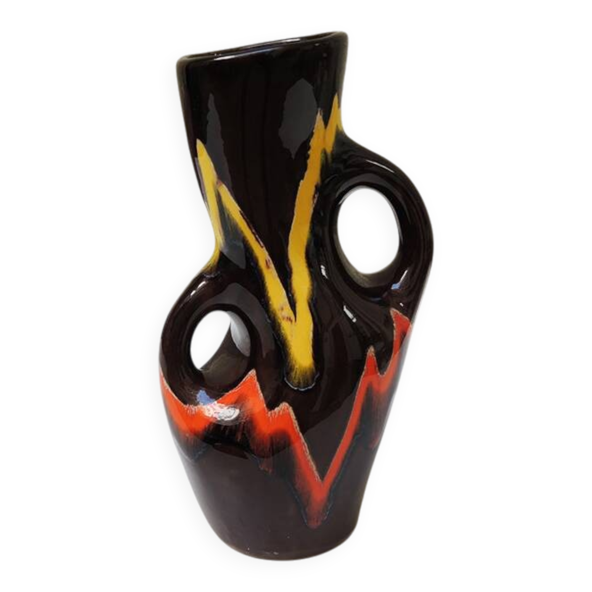 Ancien vase en céramique de Vallauris signé