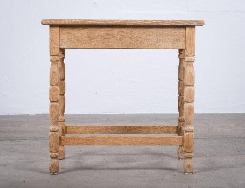 Oak Side Table by Henning Kjærnulf, Denmark, 1960s