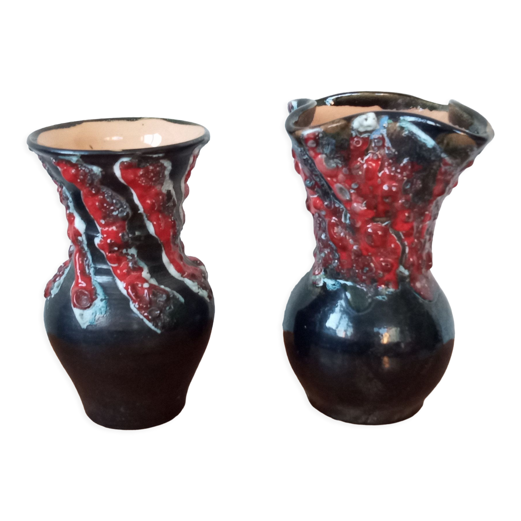 Duo de vases céramiques vintages