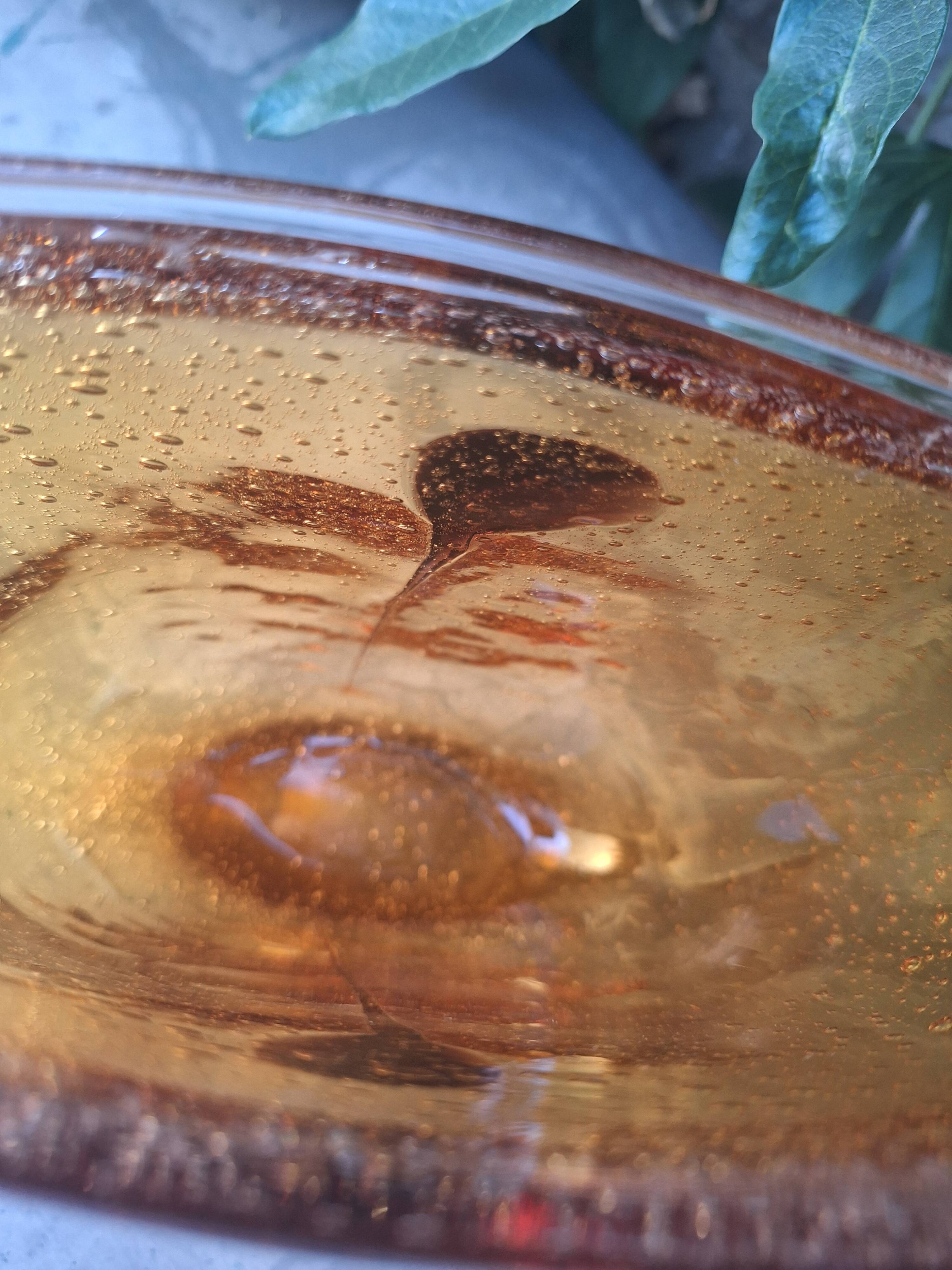 Bubble glass vase