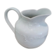 Creamer milk jar in white porcelain