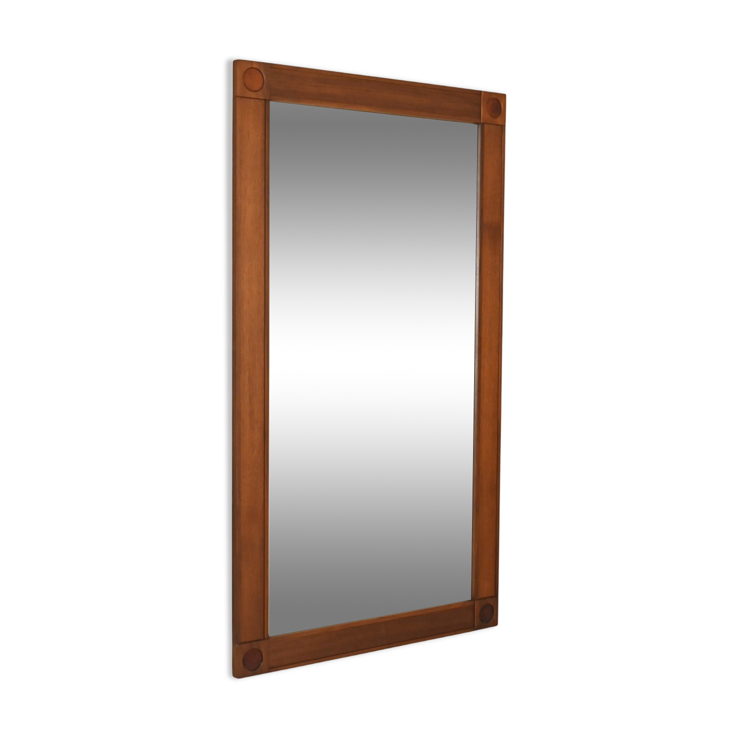 Scandinavian vintage rectangular mirror, 123x68 cm