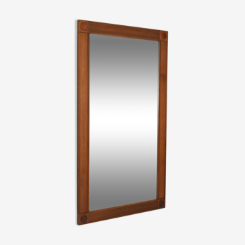 Scandinavian vintage rectangular mirror, 123x68 cm