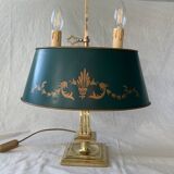 Lucien Gau's gilded bronze water bottle lamp Directoire style, 20th century