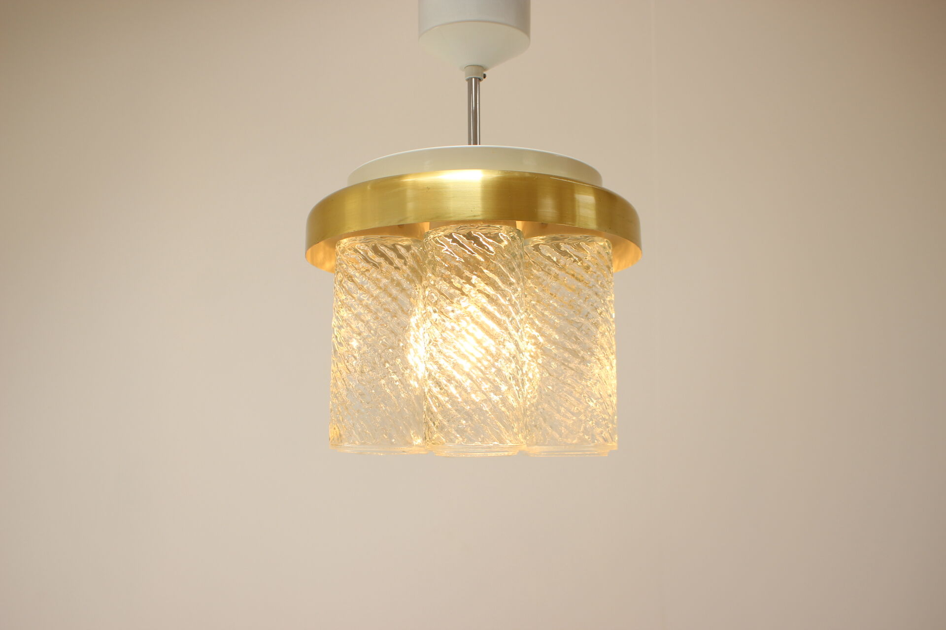 Mid-century chandelier Kamenický Šenov, 1970